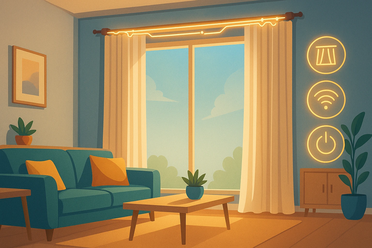 Smart curtains and blinds